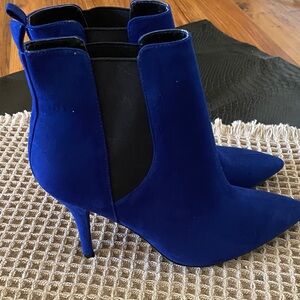Guess Royal Blue Heeled Boots